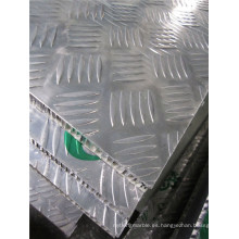 Paneles de panal de aluminio antideslizante para pisos